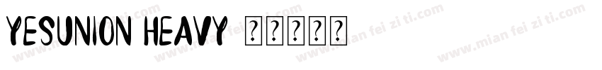 YesUnion Heavy字体转换